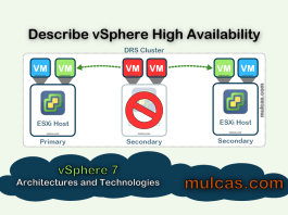 Describe vSphere High Availability
